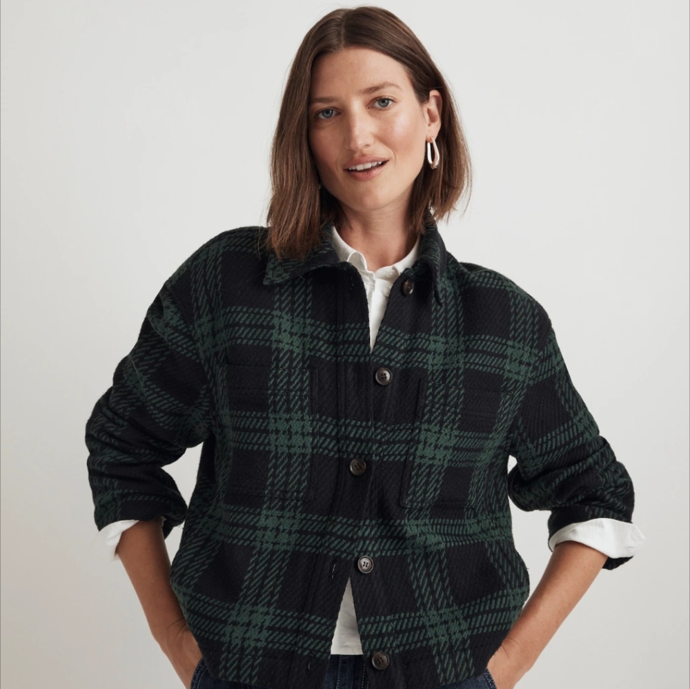 Madewell Plaid Shirt Jacket NWT